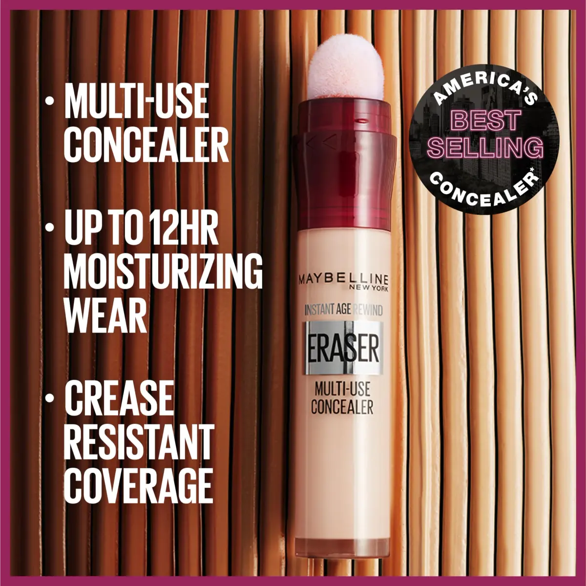 Maybelline Instant Age Rewind Eraser Dark Circles Concealer, 5ml (0.2 Fl Oz) (122) | Erase Dark Circles & Brighten Skin - view 4