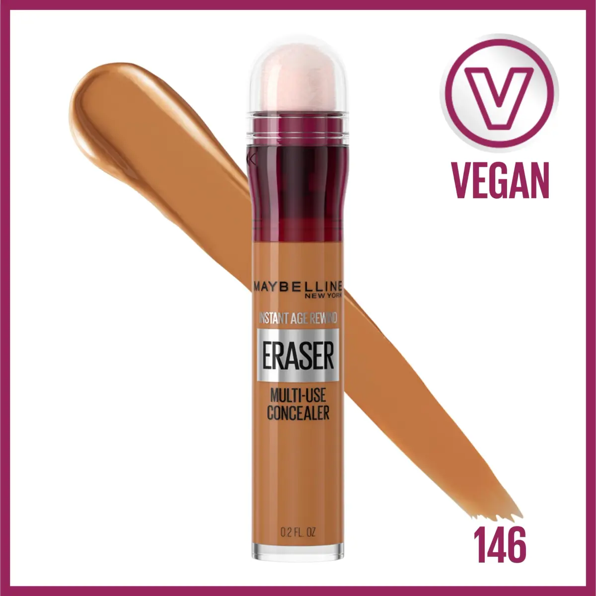 Maybelline Instant Age Rewind Eraser Dark Circles Concealer, 5ml (0.2 Fl Oz) (146) | Erase Dark Circles & Brighten Skin - view 2