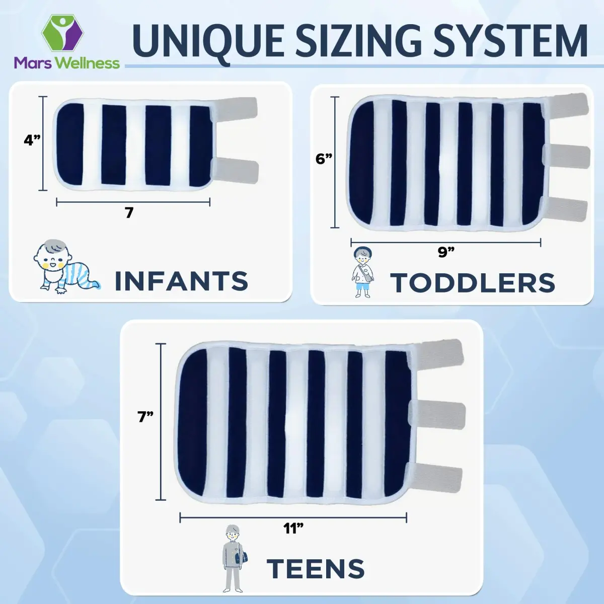 MARS WELLNESS Infant Elbow Immobilizer Stabilizer Splint - Baby Size (4 Inches) | Prevents Elbow Bending - view 2