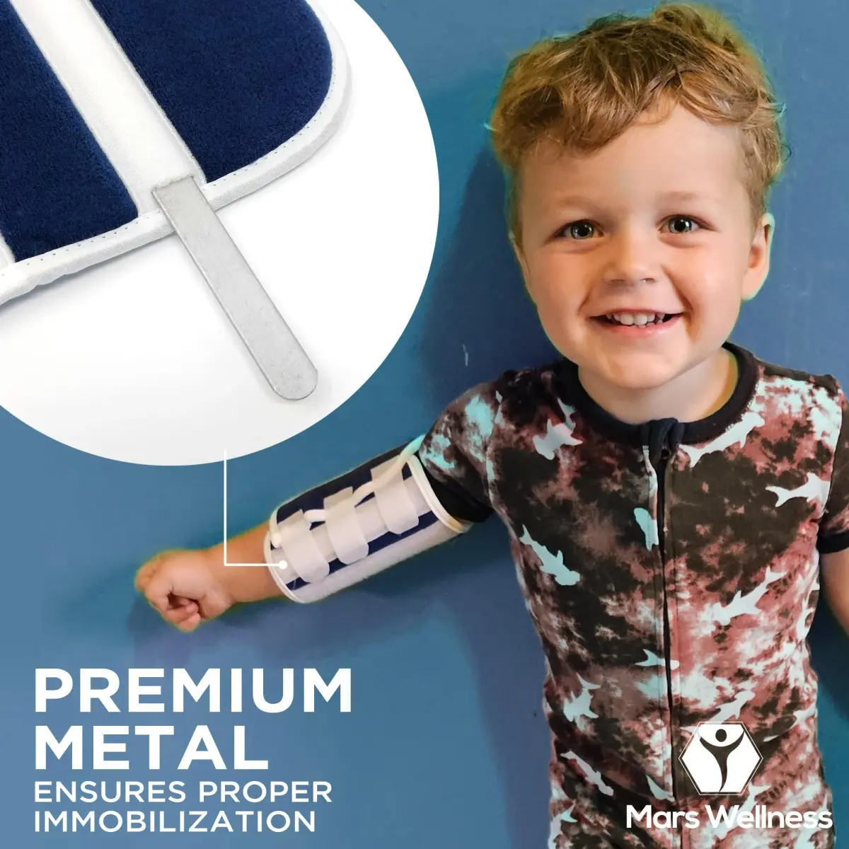 MARS WELLNESS Pediatric Elbow Immobilizer Splint | Toddler/Kids Arm Restraint - 1 Count - view 5