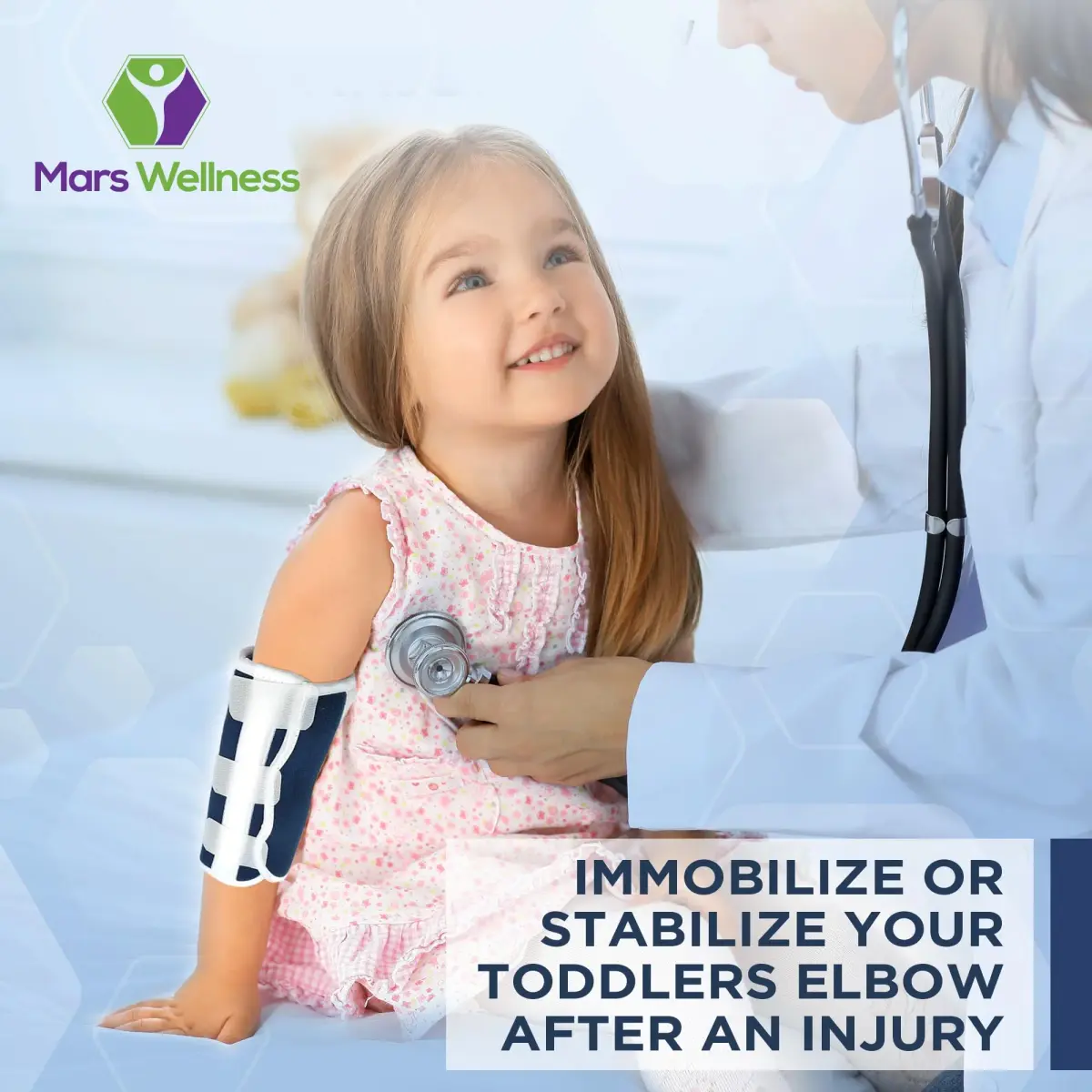 MARS WELLNESS Pediatric Elbow Immobilizer Splint | Toddler/Kids Arm Restraint - 1 Count - view 4