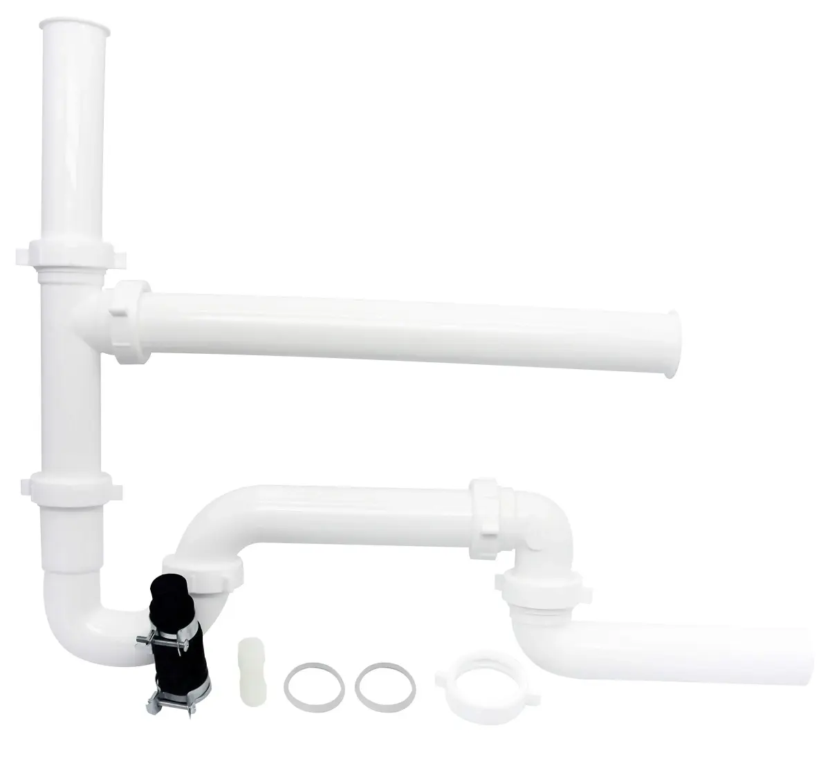 PermaFLOW Garbage Disposal Installation Kit with Tailpieces & Drain Arm | 1.5-inch OD PP Construction - view 2