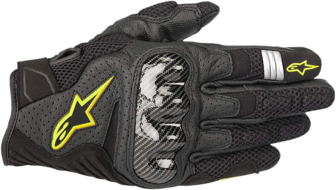 Alpinestars SMX 1 Air V2 Motorcycle Gloves Lightweight Ventilated Design Street Riding Comfort Enhanced Grip Protection | Breathable & CE Certified - main product image