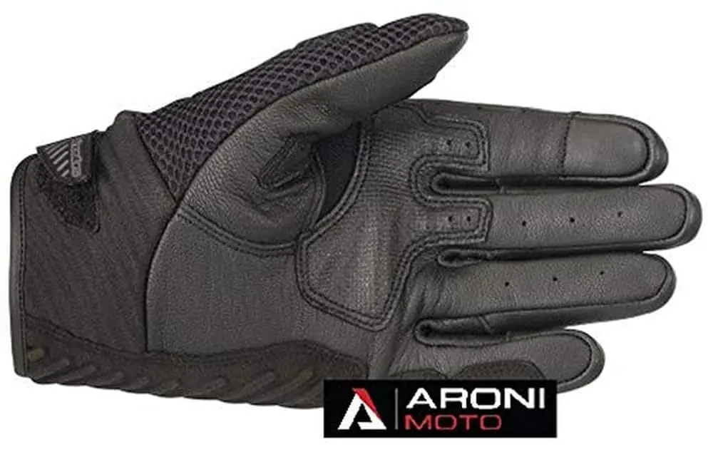 Alpinestars SMX 1 Air V2 Motorcycle Gloves Medium Black/White | CE Certified Protection for Street Riding - view 3