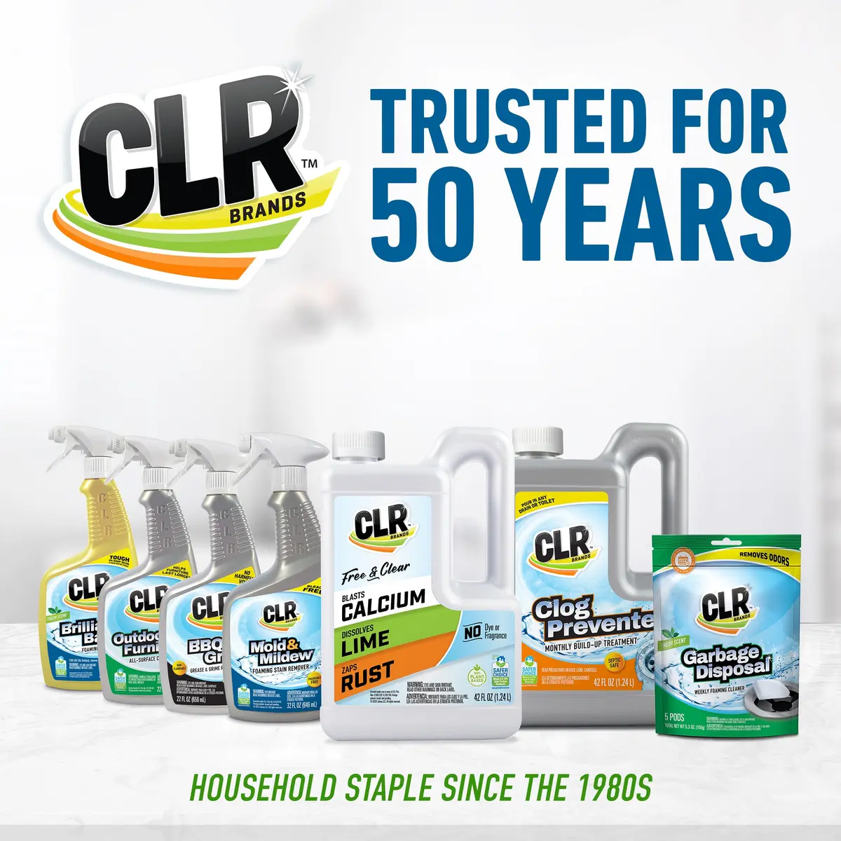 CLR Garbage Disposal Cleaner and Deodorizer Pods, 5 Count | Fresh Scent Weekly Foaming Drain Odor Eliminator - 1 Month Supply - view 6