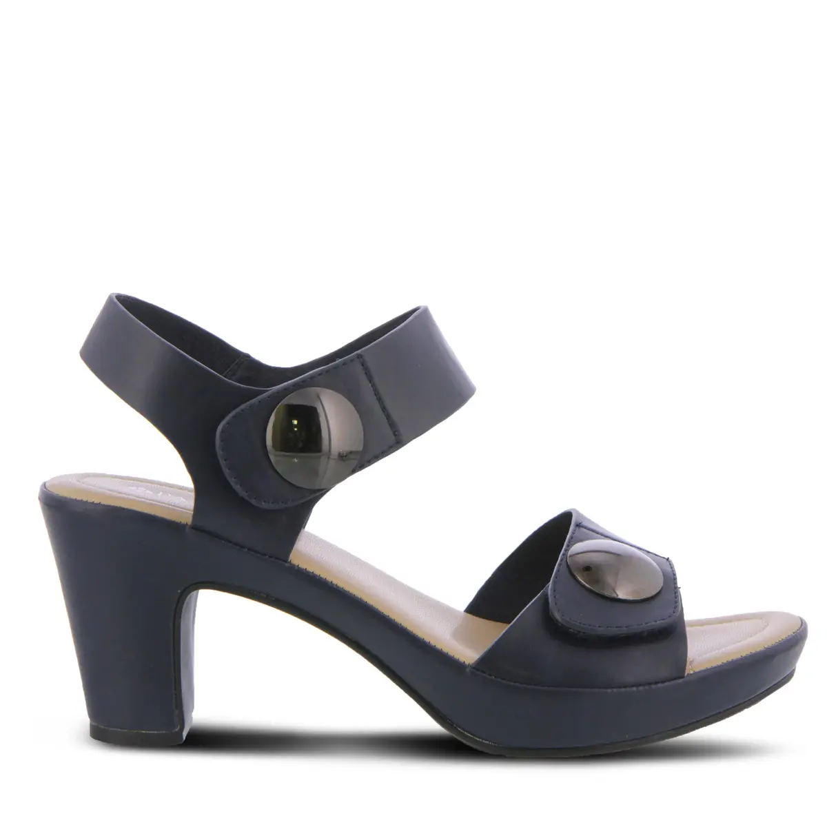 PATRIZIA Spring Step Dade Sandals for Women - Navy - EU 41 / US 9.5-10 | Casual Platform Slip-On with Hook & Loop - view 8