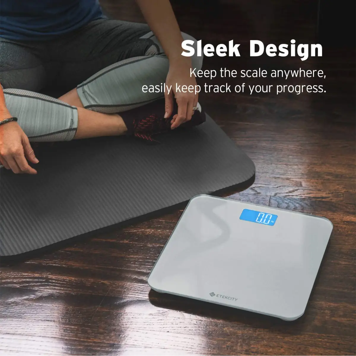 Etekcity Digital Bathroom Weight Scale with Backlight Display | Accurate High Precision Measurements - view 6