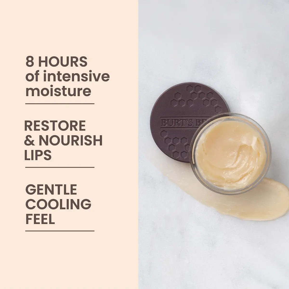 Burt's Bees Original Overnight Intensive Lip Treatment 7.5ml (0.25 Oz) | Restorative Lip Care for Dry Lips - view 2