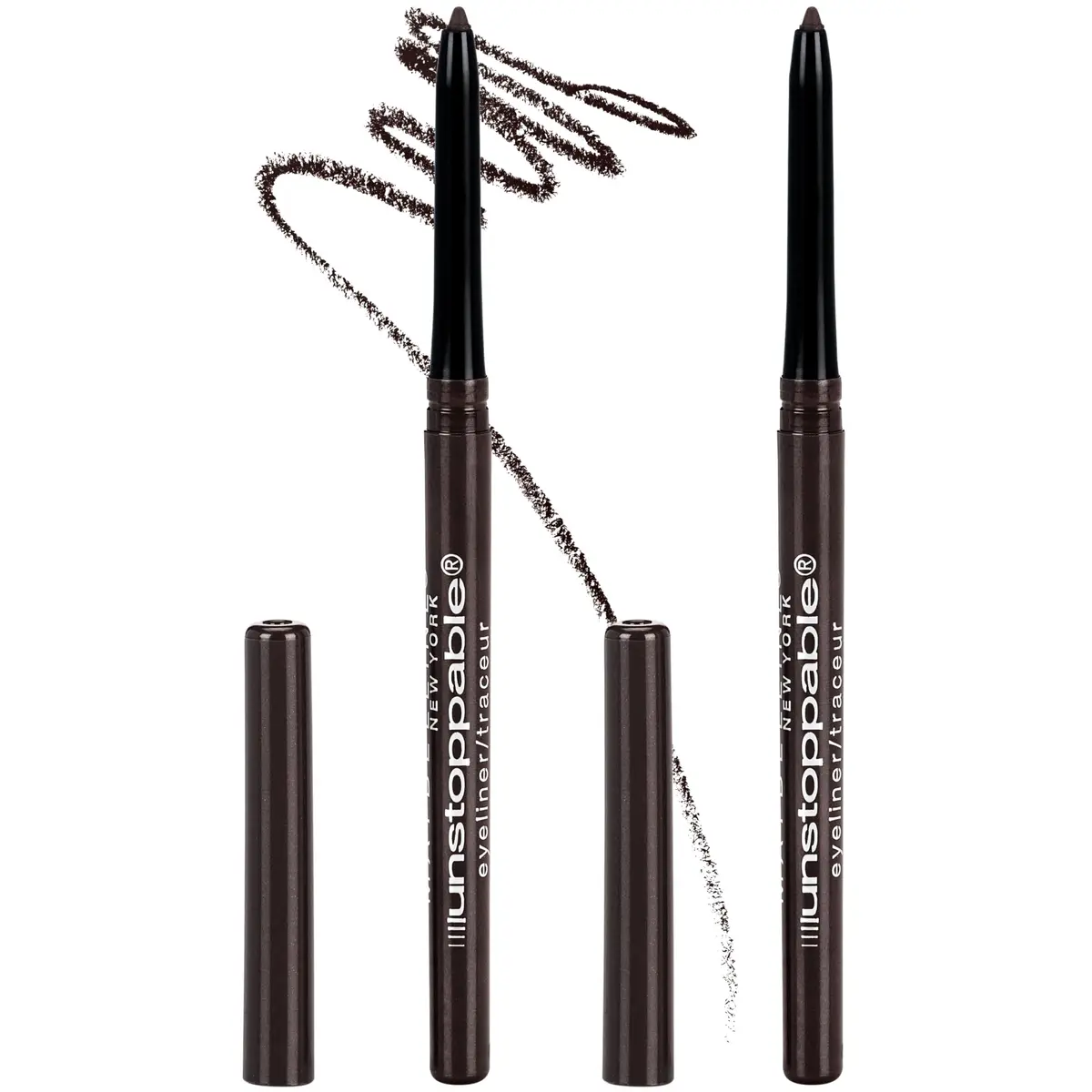 Maybelline Unstoppable Waterproof Mechanical Eyeliner Pencil Espresso (2-Pack) | Smudge-Resistant & Ophthalmologist Tested - main product image