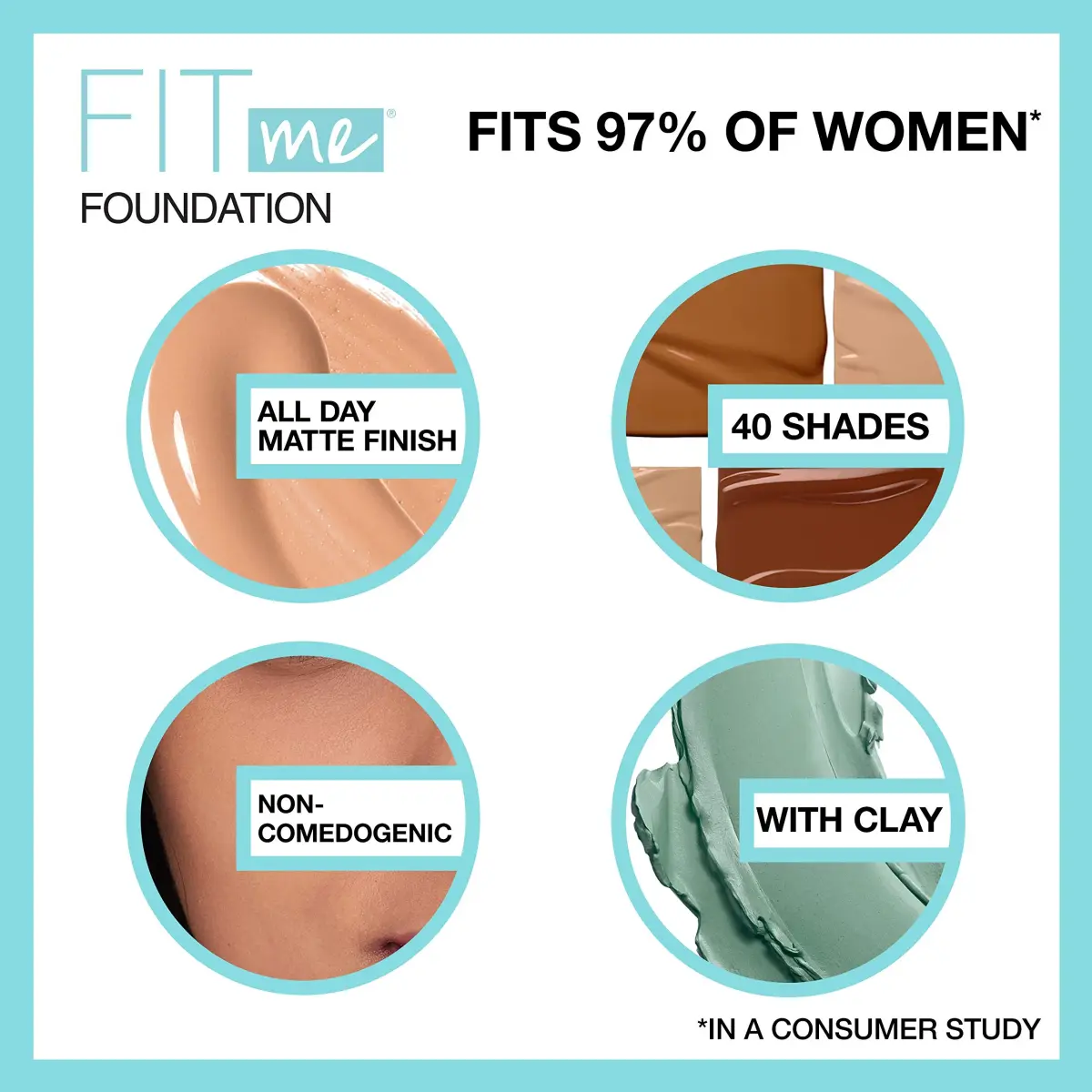 Maybelline Fit Me Matte + Poreless Liquid Foundation, 115 Ivory, 1 Fl Oz (Pack of 2) | Oil-Free, Pore Minimizing - view 3