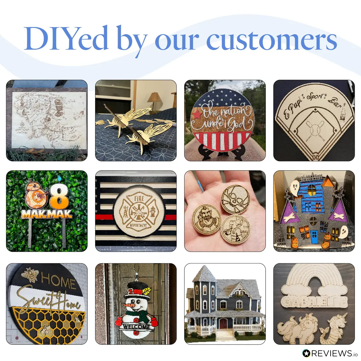 Woodpeckers Baltic Birch Plywood 10" x 10" | 3 mm (1/8") Craft Wood for Laser & CNC (8 Sheets) - view 6