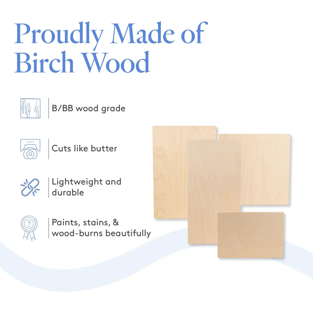 Woodpeckers Baltic Birch Plywood 8" x 8" | 3 mm 1/8 Craft Wood, B/BB Grade, Stronger Than Basswood - view 4