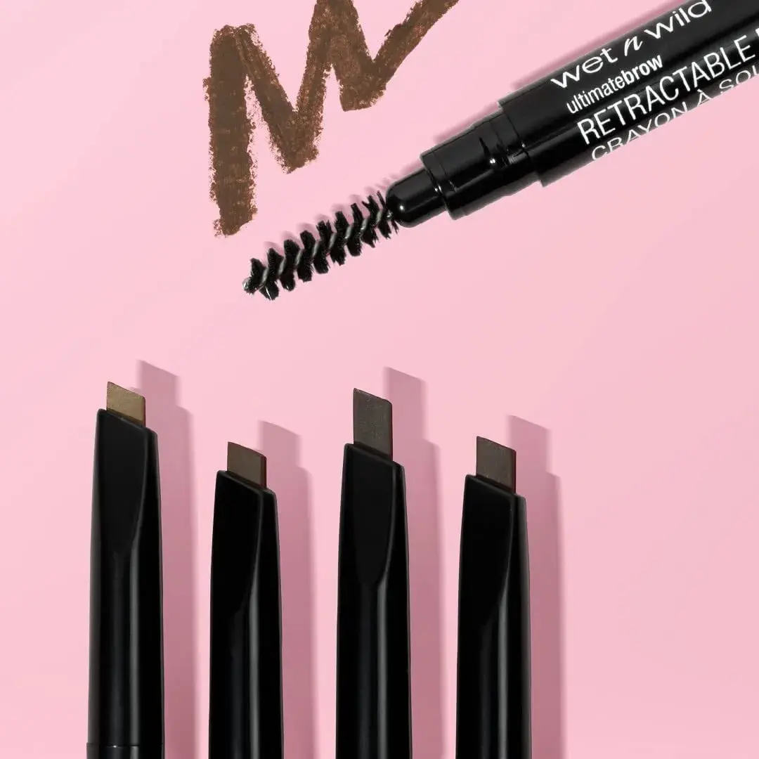 wet n wild Ultimate Eyebrow Retractable Definer Pencil, Medium Brown, Fine Tip | Shapes, Defines, Fills Brow Makeup - view 6
