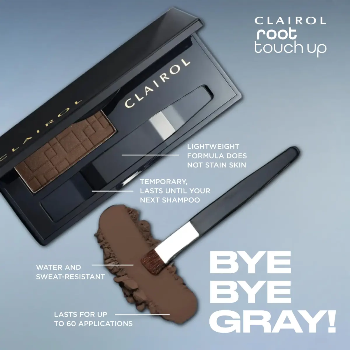 Clairol Root Touch-Up Powder Light Brown | 0.07 oz (2 g) | Ammonia-Free Gray Coverage Stick - view 8