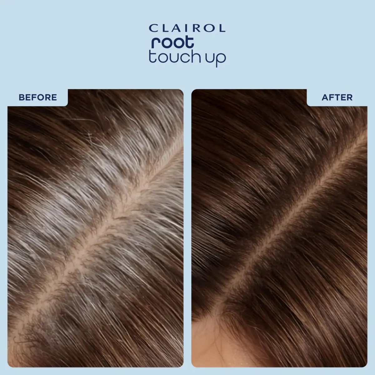 Clairol Root Touch-Up Powder Medium Brown | 0.07 oz (2 g) | Instantly Covers Roots & Defines Brows - view 5