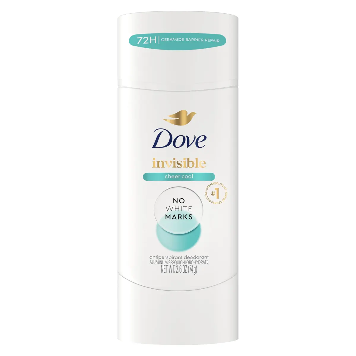 Dove Advanced Care Sheer Cool Invisible Antiperspirant Deodorant Stick 77ml (2.6 oz) | 72-Hour Sweat & Odor Protection - main product image