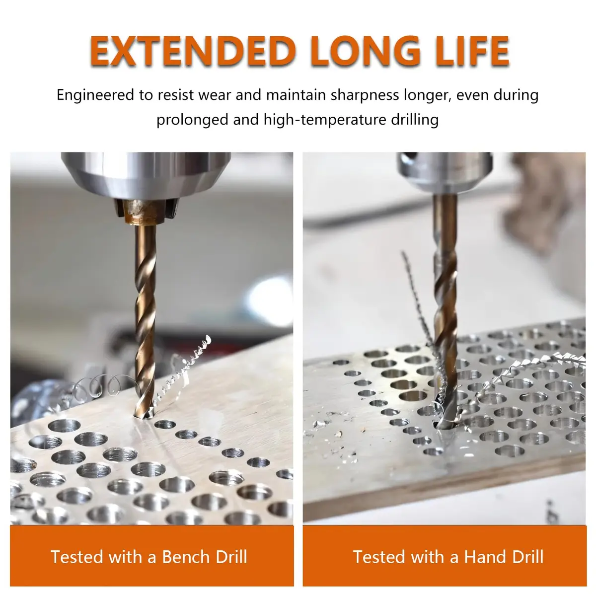 HYMNORQ 13-Piece M35 Cobalt Steel Drill Bit Set, Metric 1.5mm - 6.5mm | Professional Grade for Hard Metals - view 7
