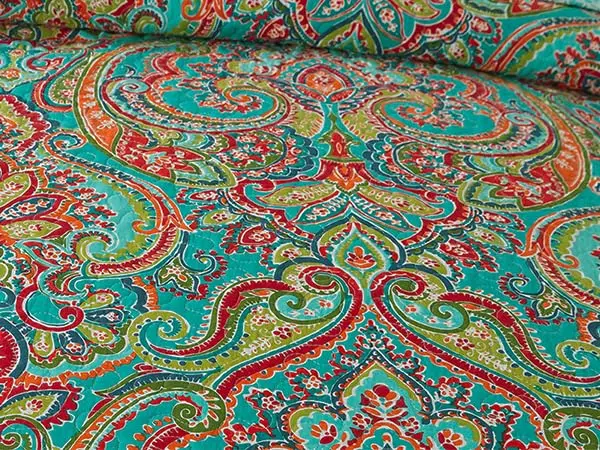 NEWLAKE Cotton Bedspread Quilt Sets-Reversible Patchwork Coverlet Queen Size | Floral Pattern, All-Season Comfort - view 7