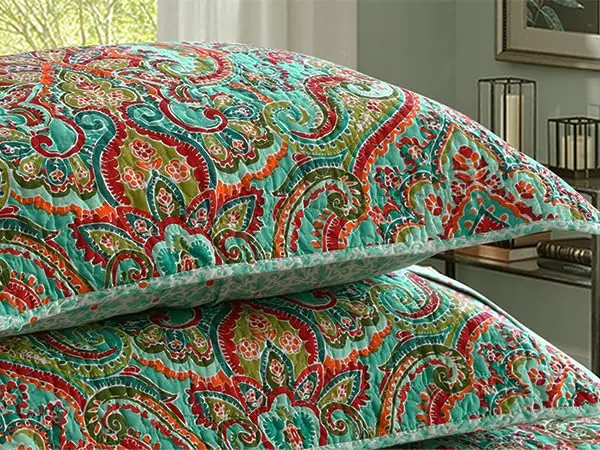 NEWLAKE Cotton Bedspread Quilt Sets-Reversible Patchwork Coverlet Queen Size | Floral Pattern, All-Season Comfort - view 9