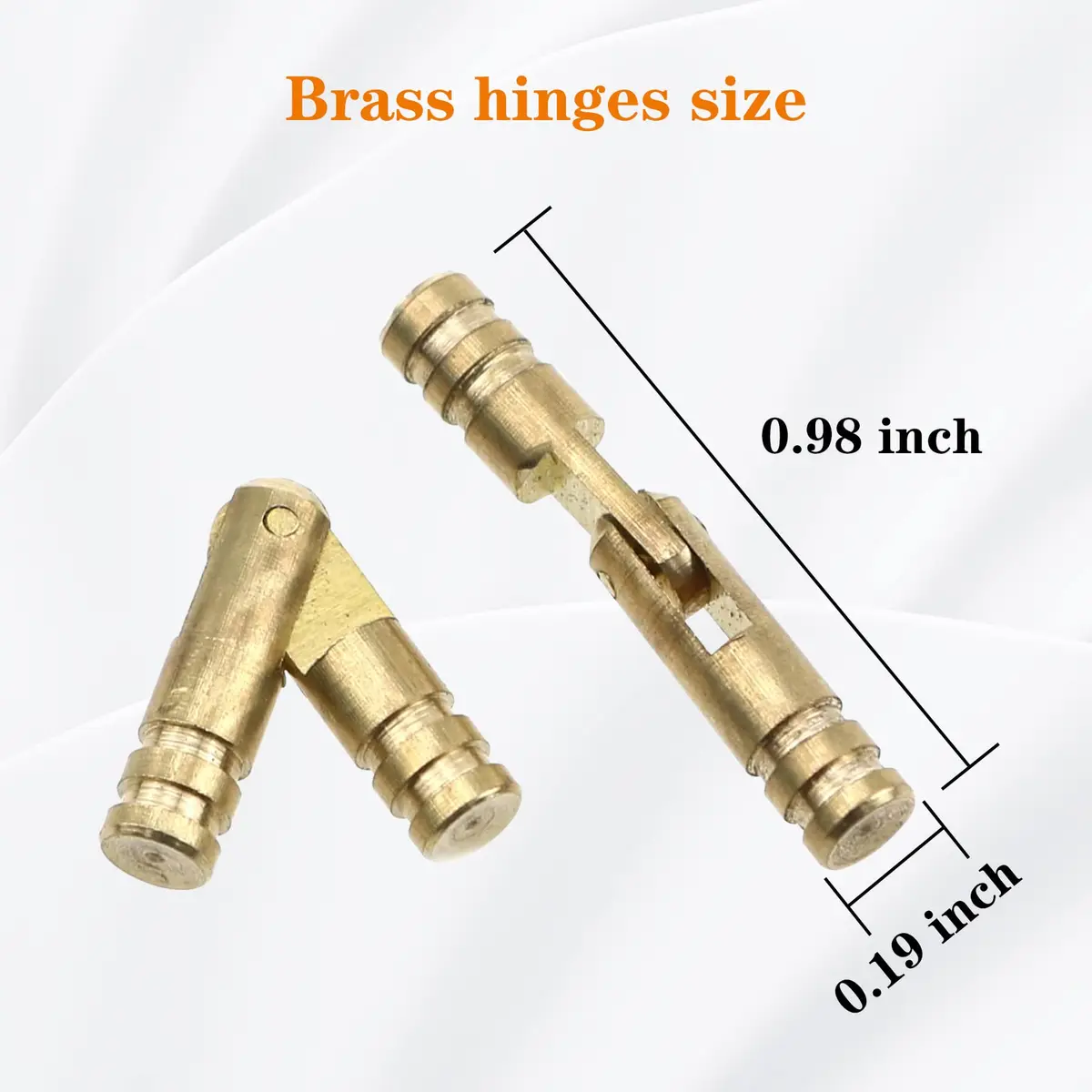 Csdtylh Brass Concealed Hinge 25x5mm | Small Woodworking & Jewelry Box Hardware - view 2