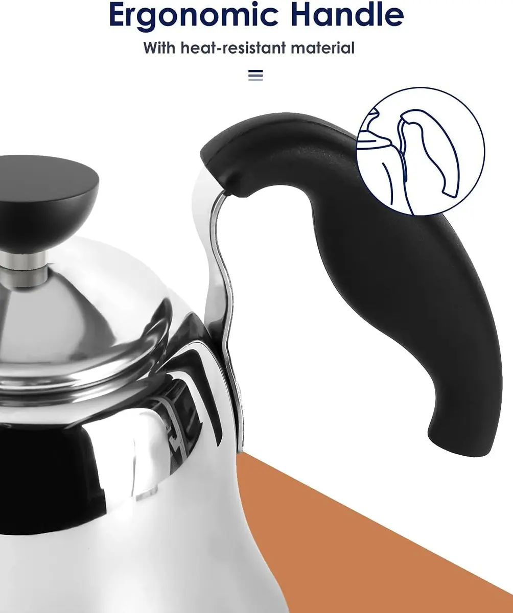 Chefbart Gooseneck Tea Kettle 800ml (28oz) | Precise Pour Over Coffee & Tea - view 4