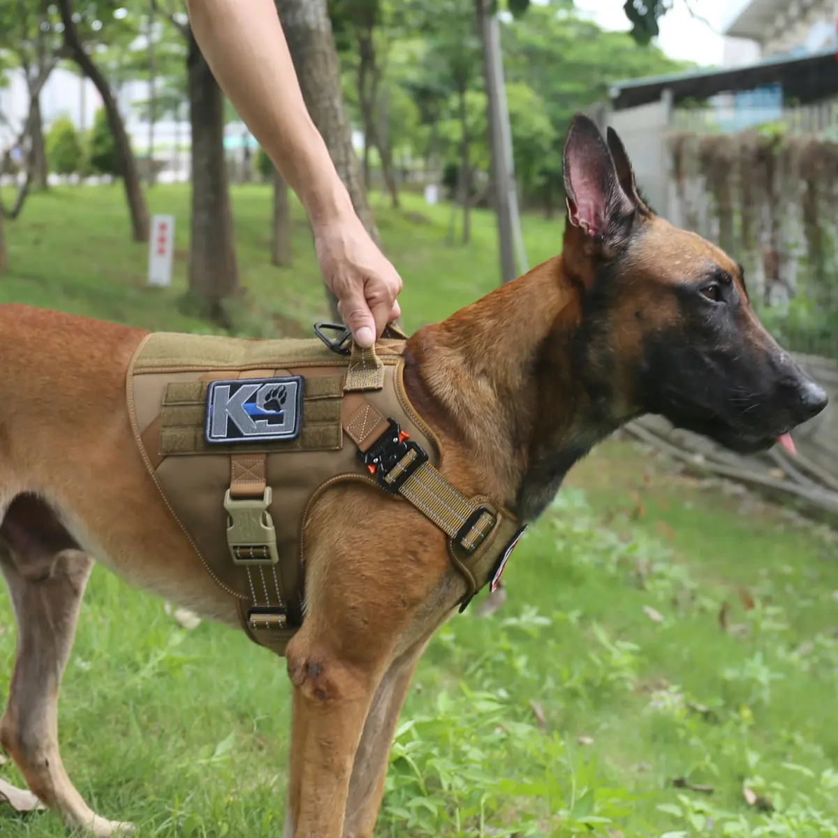 ICEFANG Tactical Dog Harness for Large Dogs, Reflective No-Pull Vest 650g (22.9 oz) | Heavy Duty Control Handle & MOLLE System - view 2
