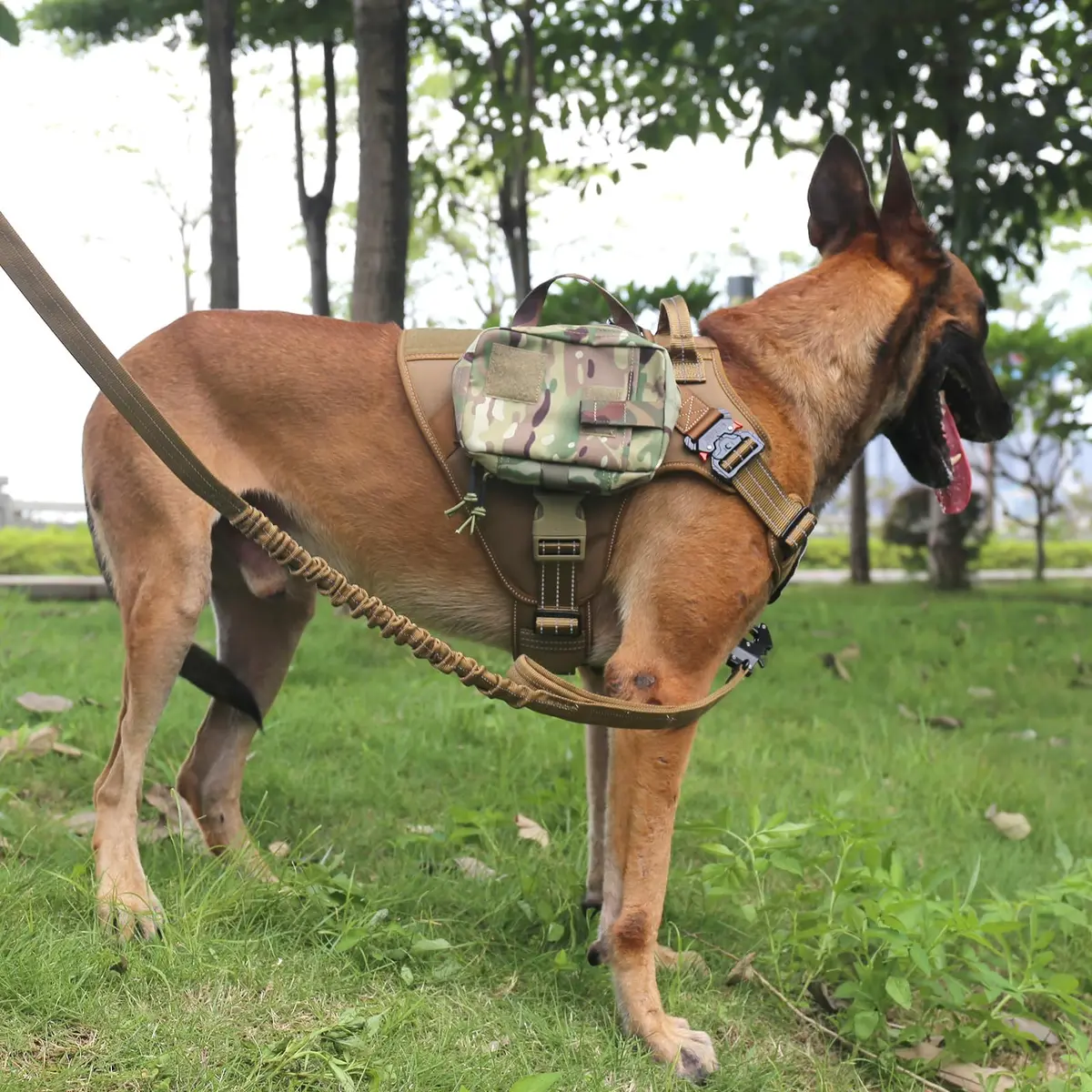 ICEFANG Tactical Dog Harness for Large Dogs, Reflective No-Pull Vest 650g (22.9 oz) | Heavy Duty Control Handle & MOLLE System - view 3