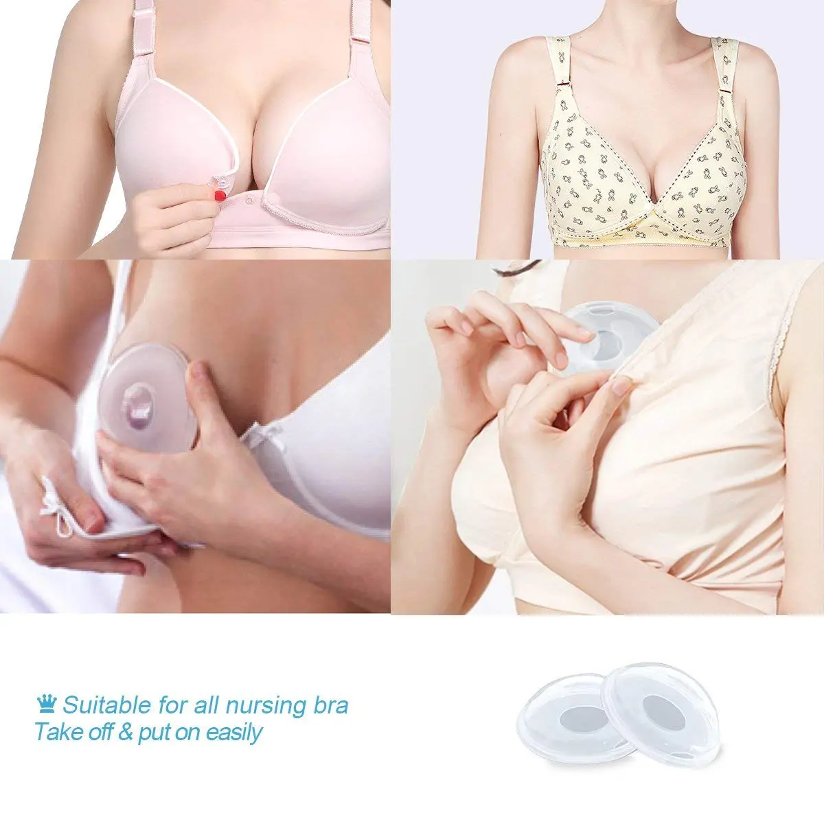 Zdolmy Breast Shells Milk Saver 2 Count (Pack of 1) | BPA-Free Reusable Silicone for Breast Milk Collection - view 4