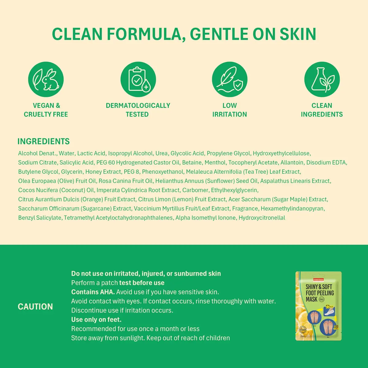 Purederm Foot Peeling Mask for Dry Cracked Feet | Exfoliating & Nourishing Treatment, 6 Pairs - view 6