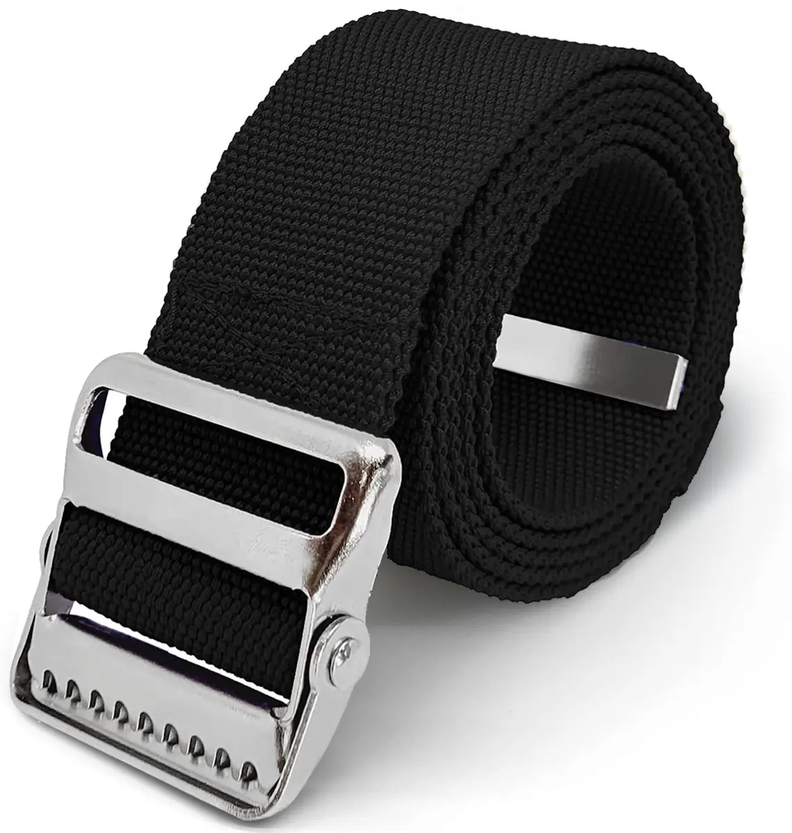 LiftAid Black Transfer and Gait Belt 152 cm (60 Inch) with Metal Buckle and Loop | Walking, Standing and Transfer Assist Aid for Seniors - main product image