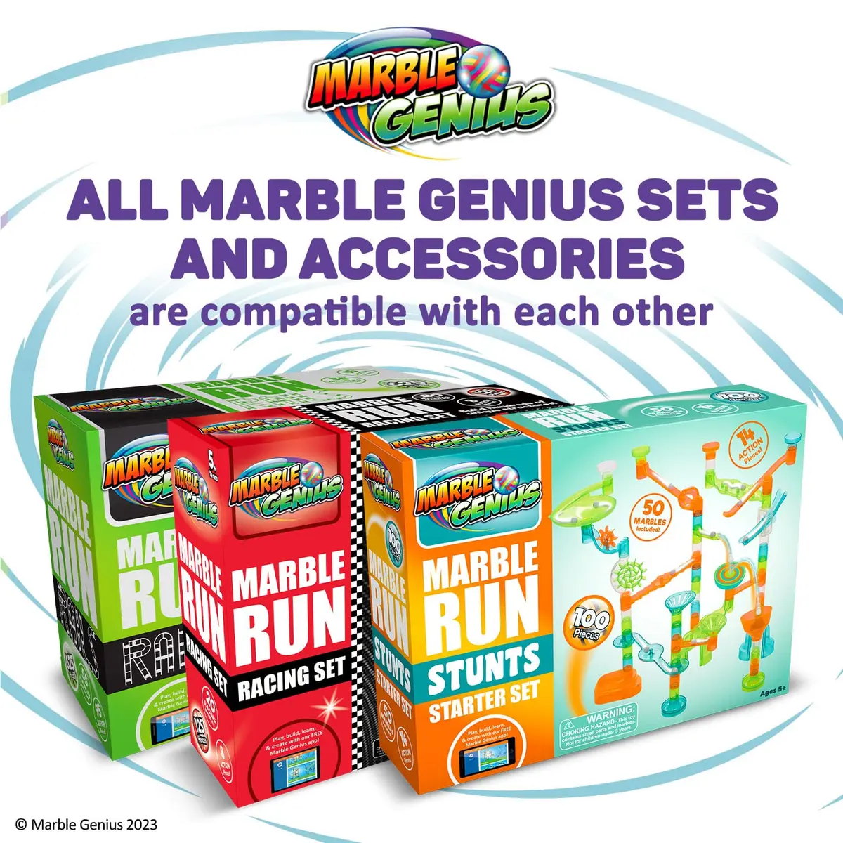 Marble Genius Automatic Chain Lift Marble Run Accessory Set | Endless Marble Loop with Automated Mechanism - view 6