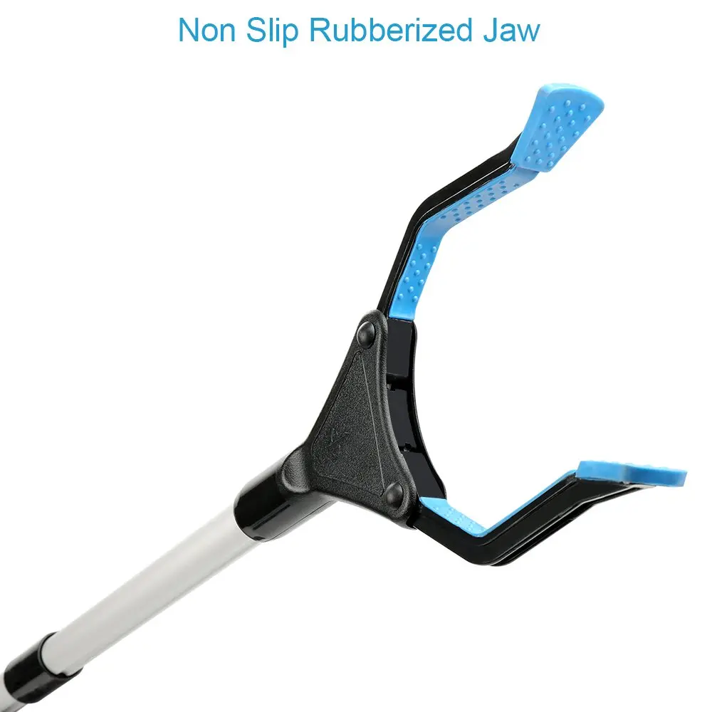 ZAYAD Reacher Grabber Tool, Foldable (Blue-32INCH) | Heavy Duty Aluminum, Elderly & Child Friendly - view 5