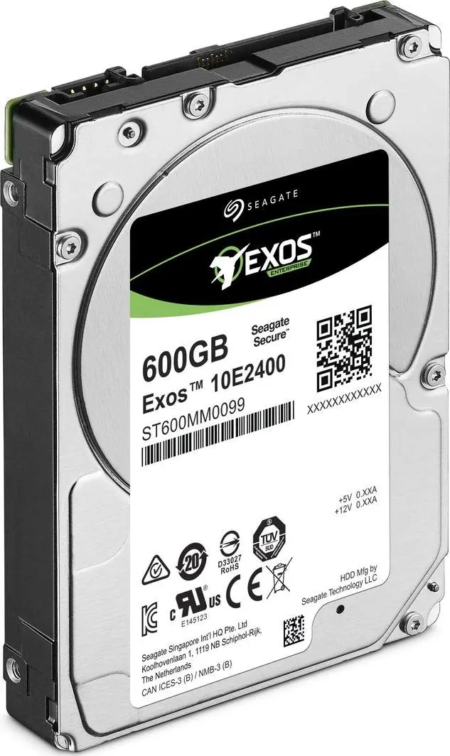 Seagate Exos 10E2400 600GB Hybrid Drive | SAS 12Gb/s, 10K RPM, 256MB Cache, 2.5" SFF, Internal HDD - main product image