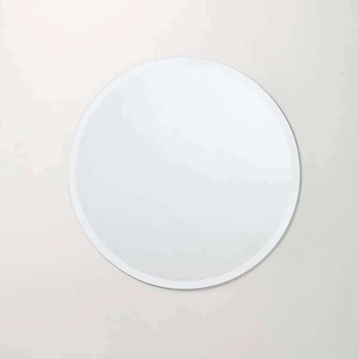 The Better Bevel Frameless Round Circle Mirror 24" x 24" | Beveled Edge Bathroom Wall Mirror - view 5