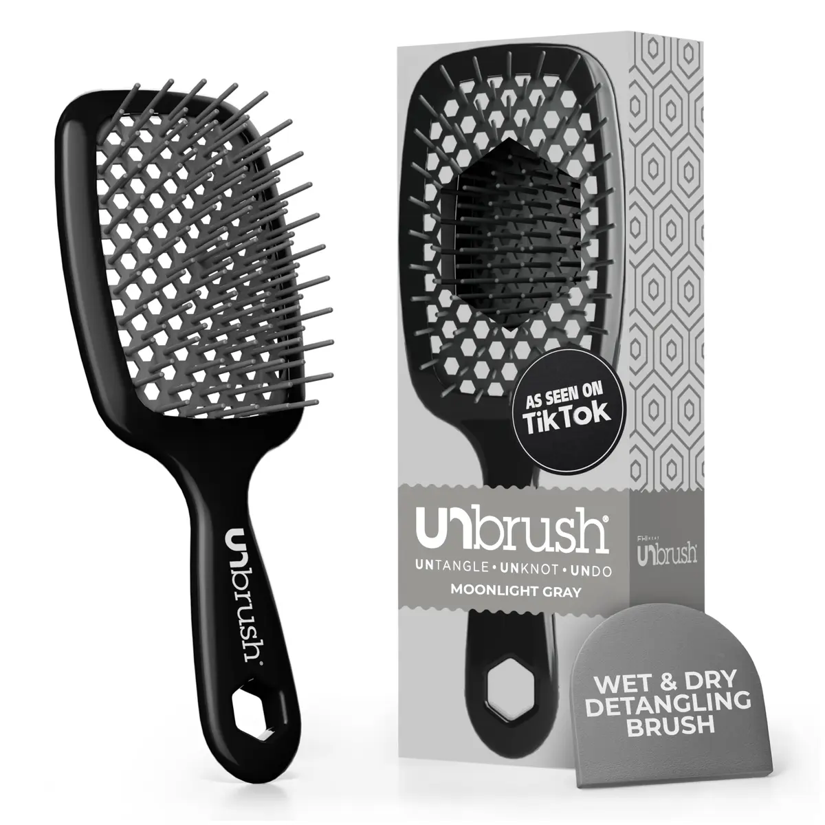 FHI Heat UNbrush Detangling Brush for Wet & Dry Hair | Anti-Static, Vented, Lightweight - main product image