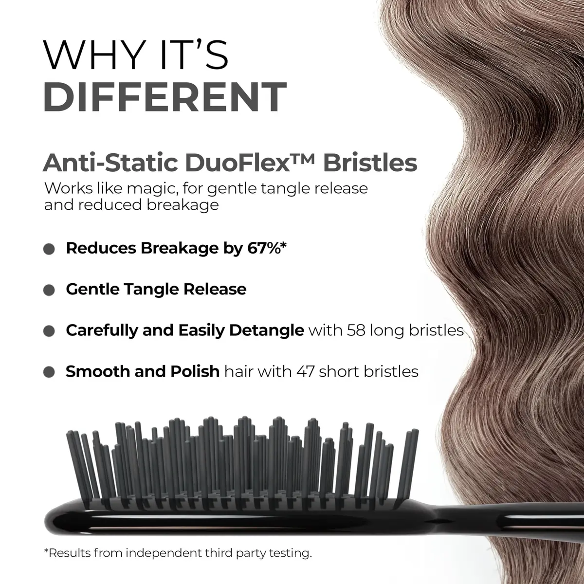 FHI Heat UNbrush Detangling Brush for Wet & Dry Hair | Anti-Static, Vented, Lightweight - view 2