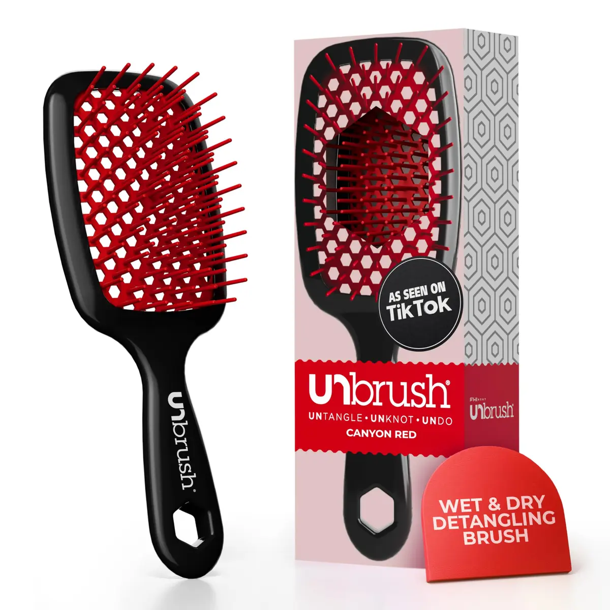 FHI Heat UNbrush Detangling Brush for Wet & Dry Hair | Anti-Static, Lightweight, All Hair Types - main product image