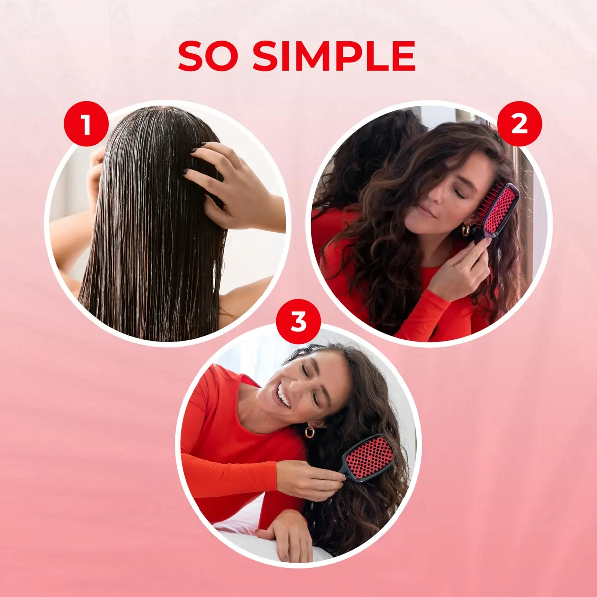 FHI Heat UNbrush Detangling Brush for Wet & Dry Hair | Anti-Static, Lightweight, All Hair Types - view 7