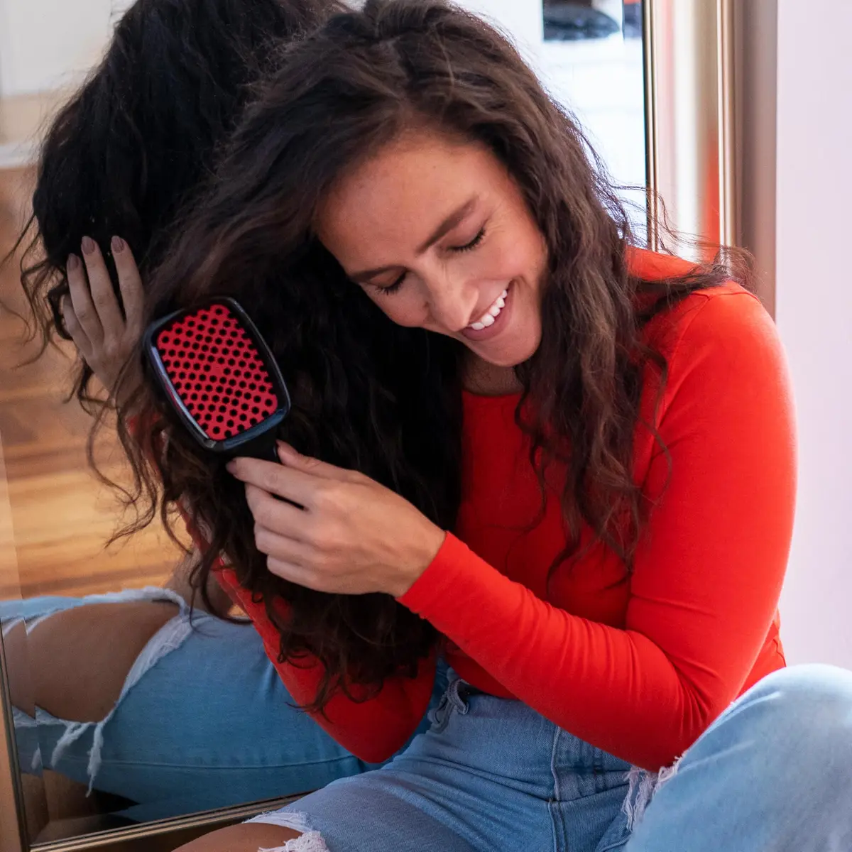 FHI Heat UNbrush Detangling Brush for Wet & Dry Hair | Anti-Static, Lightweight, All Hair Types - view 3