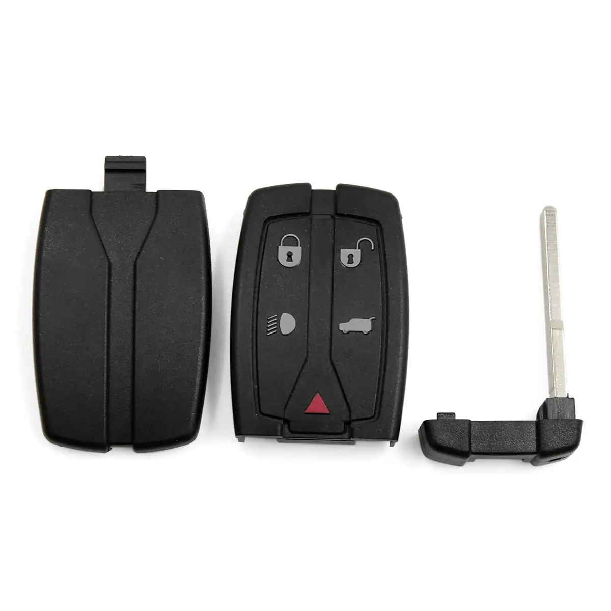uxcell 5 Button Key Fob Shell Case for Land Rover Freelander Discovery 2 - Black | Aftermarket Replacement - main product image