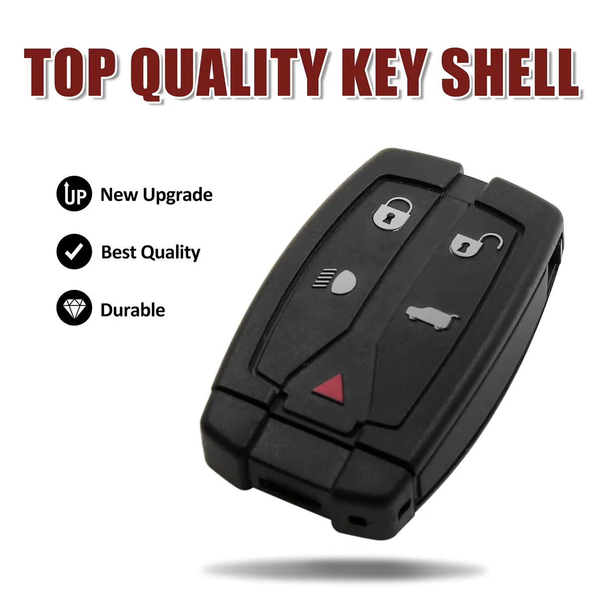 uxcell 5 Button Key Fob Shell Case for Land Rover Freelander Discovery 2 - Black | Aftermarket Replacement - view 9