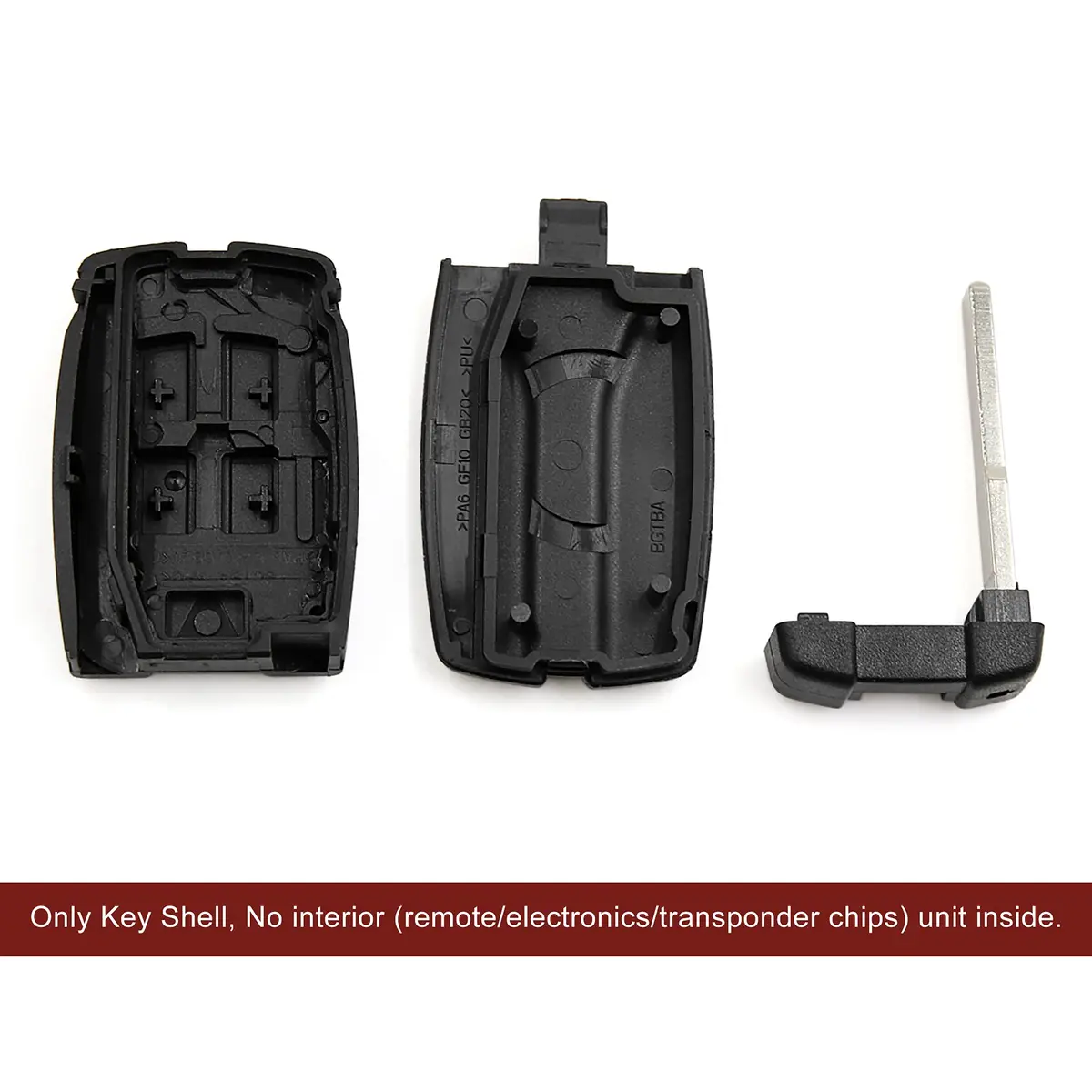uxcell 5 Button Key Fob Shell Case for Land Rover Freelander Discovery 2 - Black | Aftermarket Replacement - view 4