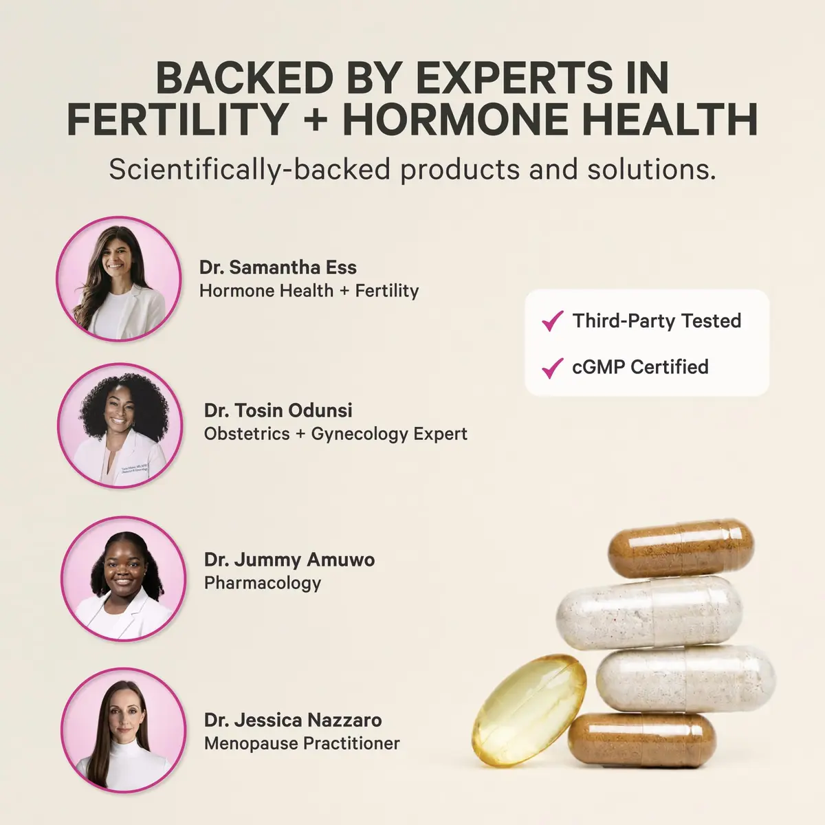 Pink Stork Fertility Supplements for Women, 60 Capsules | Supports Conception & Hormone Balance - view 5