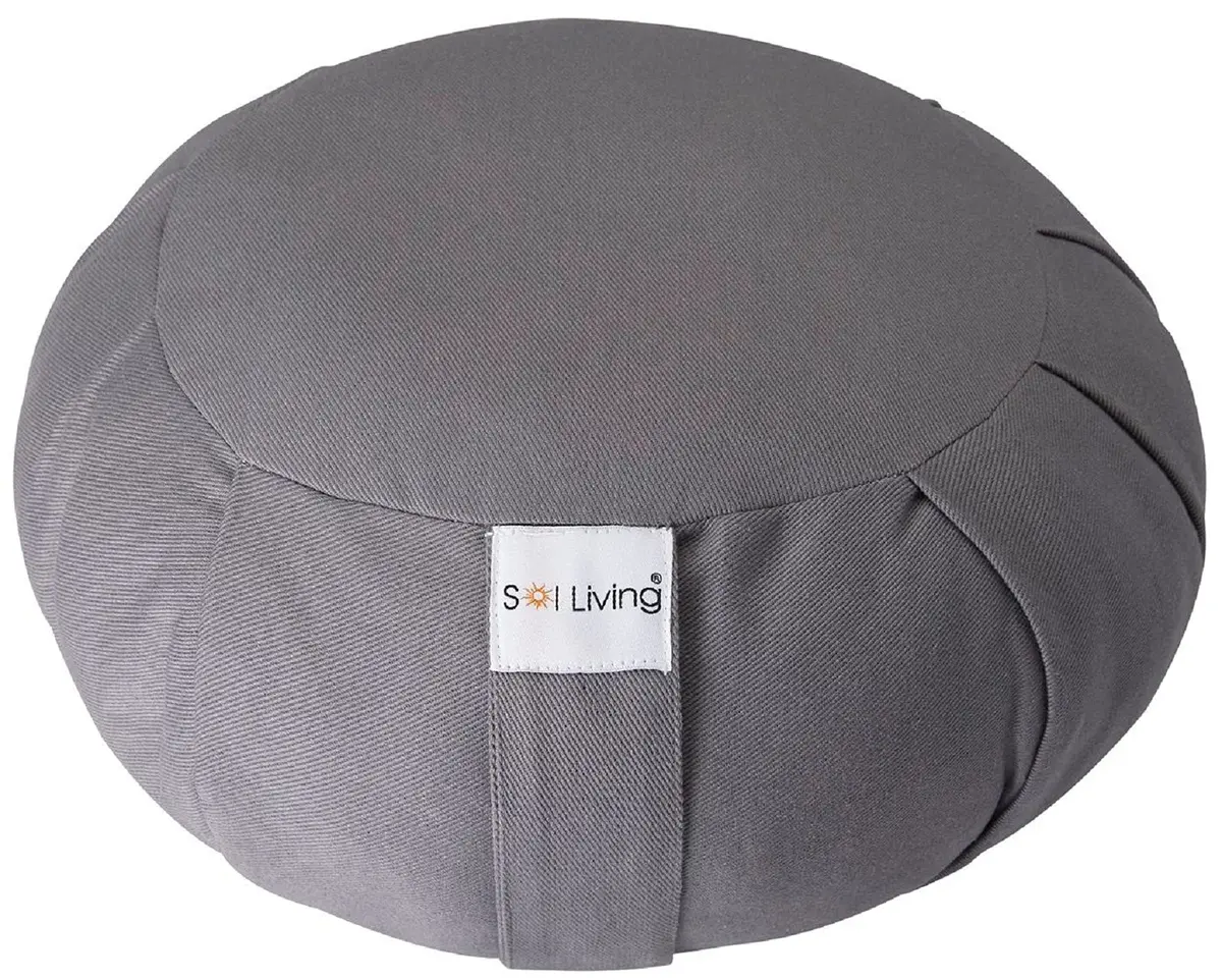 Sol Living Zafu Meditation Cushion 28" x 10" | Organic Cotton Support for Yoga & Meditation - main product image