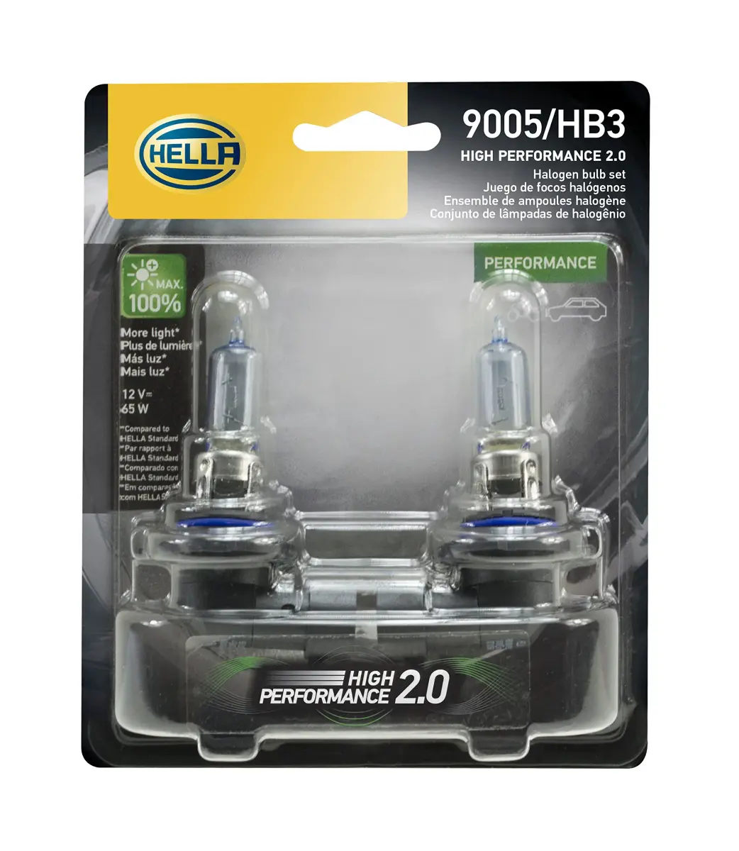 Hella Optilux XY Series HB3 9005 Xenon Yellow Halogen Bulbs - 12V, 65W, 2 Pack - view 4