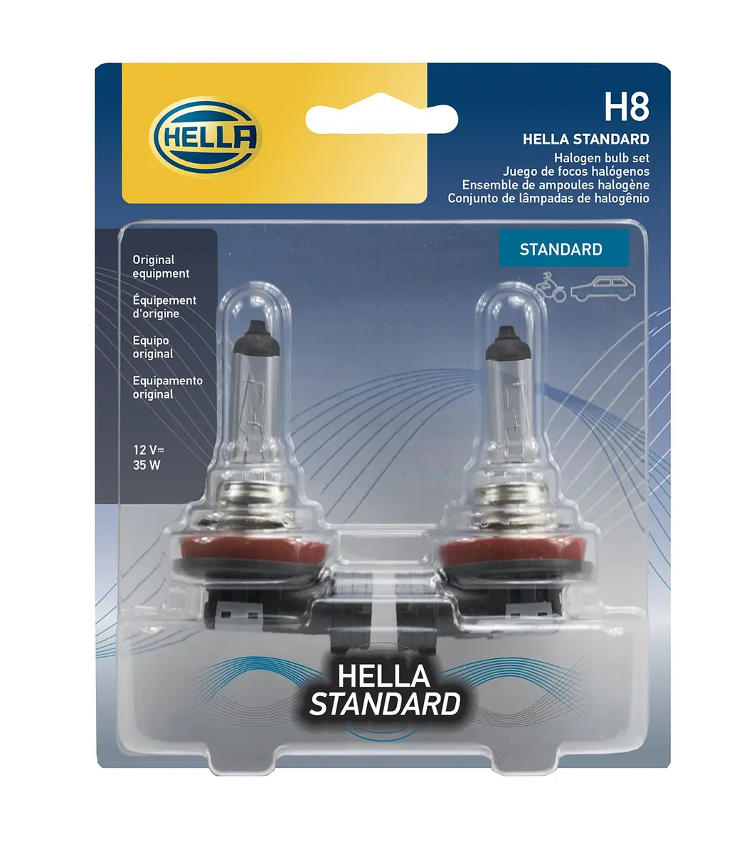 Hella H8TB Standard Halogen Bulbs 12 V 35W | Reliable OE-Style Fit for Vehicles in India - main product image