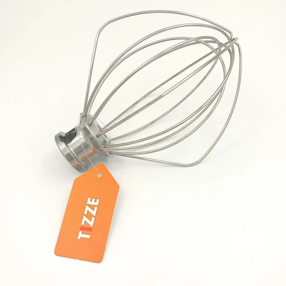 TIZZE 6-Wire Whisk Attachment for KitchenAid Tilt-Head Mixers 4.5QT/5QT | Aluminum Head with Stainless Steel Wires - view 7