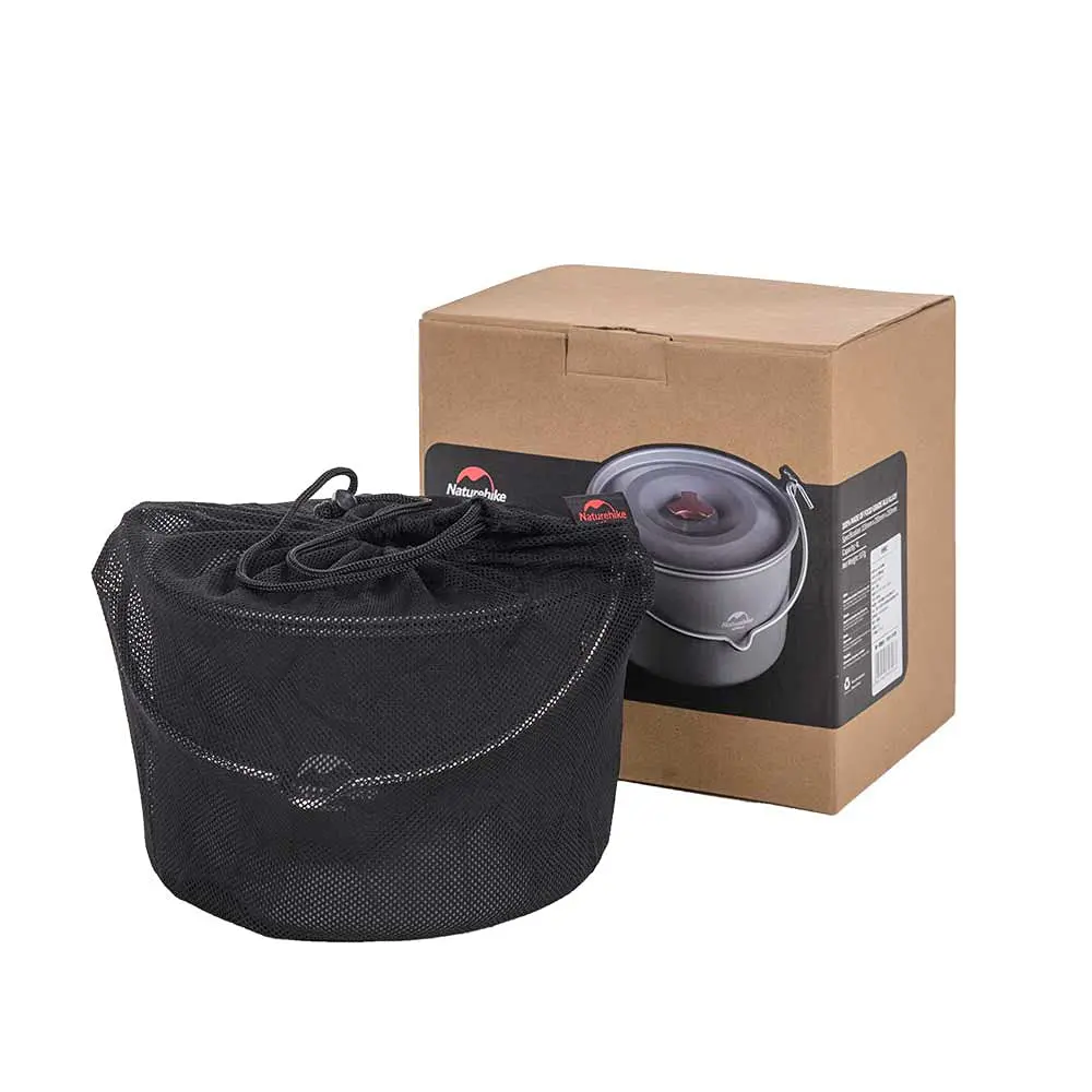 Naturehike 4.2 Quart (4L) Aluminum Hanging Pot with Lid | Lightweight Outdoor Cooking Pot for Camping Hiking Picnic Travel - view 6