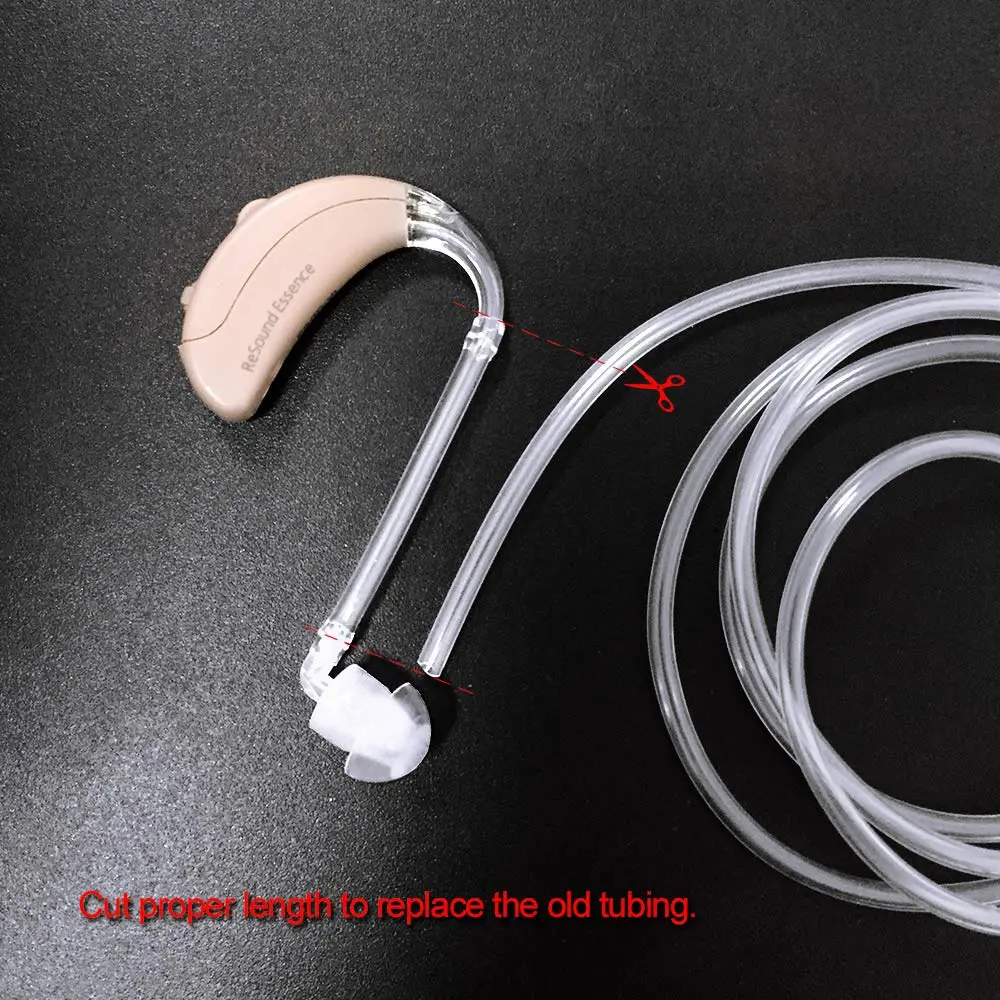 SOUNDLINK Hearing Aid Tube Earmold 2m | PVC Transparent BTE Replacement Tubing - view 4