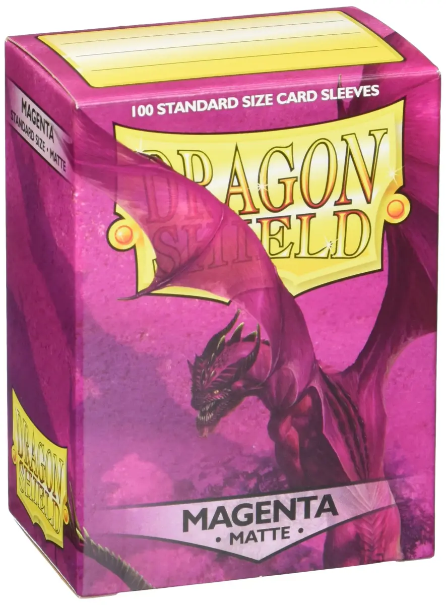 Dragon Shield Standard Size Matte Sleeves (100 CT, Magenta) | Premium TCG Card Protection - view 4